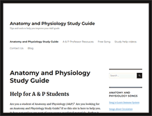 Tablet Screenshot of anatomyphysiologystudyguide.com